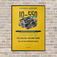 Thumbnail for IO-550 vertical canvas print - framed - yellow background