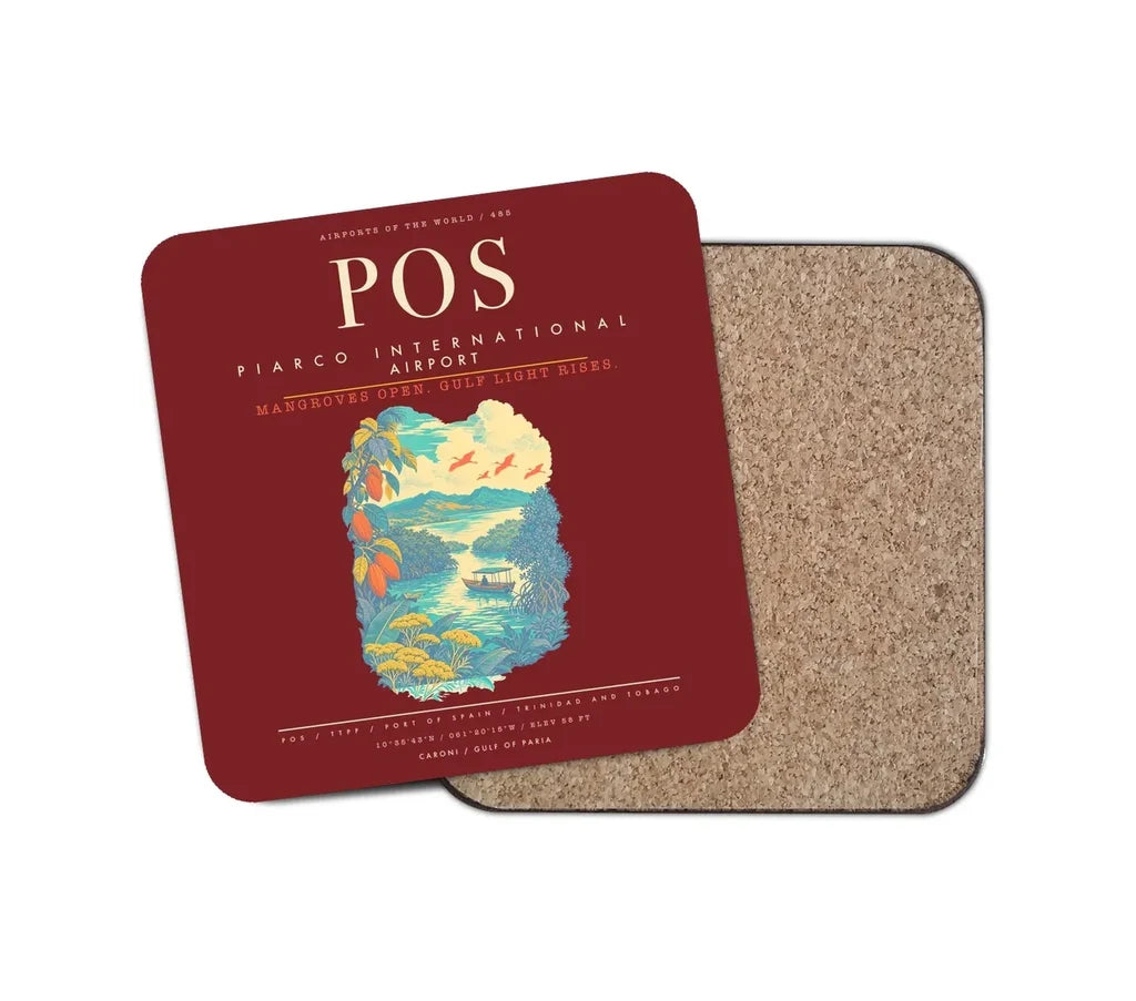 Piarco International Airport POS - Dark Red