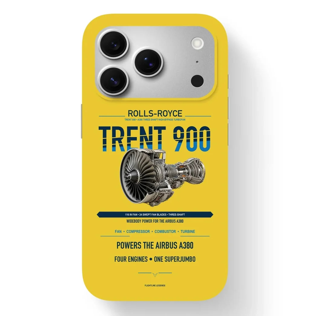 TRENT 900 Case design on yellow iphone case