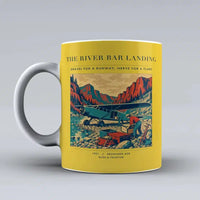 Thumbnail for VINTAGE G4193 - The River Bar Landing - Ceramic Mug design on yellow