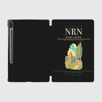 Thumbnail for Weeze Airport (NRN) design on black samsung tablet tablet case