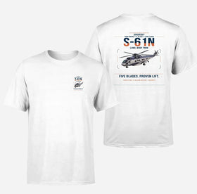Double-Side Printing — Sikorsky S-61N Double-Side T-Shirt