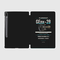 Thumbnail for GEnx-2B design on black samsung tablet tablet case