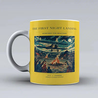 Thumbnail for VINTAGE G4327 - The First Night Landing - Ceramic Mug design on yellow