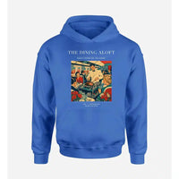 Thumbnail for VINTAGE G4217 - The Dining Aloft - Premium Hoodie design on blue premium