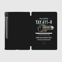 Thumbnail for TAY 611-8 design on black samsung tablet tablet case