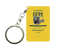 Thumbnail for GE9X Key Chain design on yellow key chain