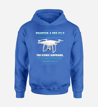Thumbnail for DJI Phantom 4 Pro V2.0 design on blue hoodie single side