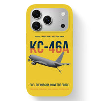 Thumbnail for KC-46A PEGASUS design on yellow magsafe iphone case, for iPhone 17 Pro