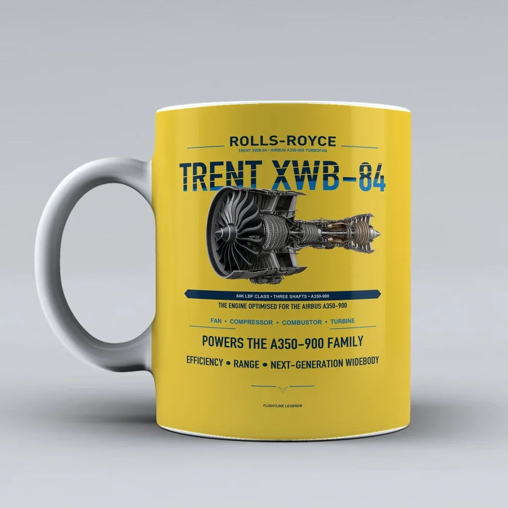 XWB-84 Mug design on yellow trent
