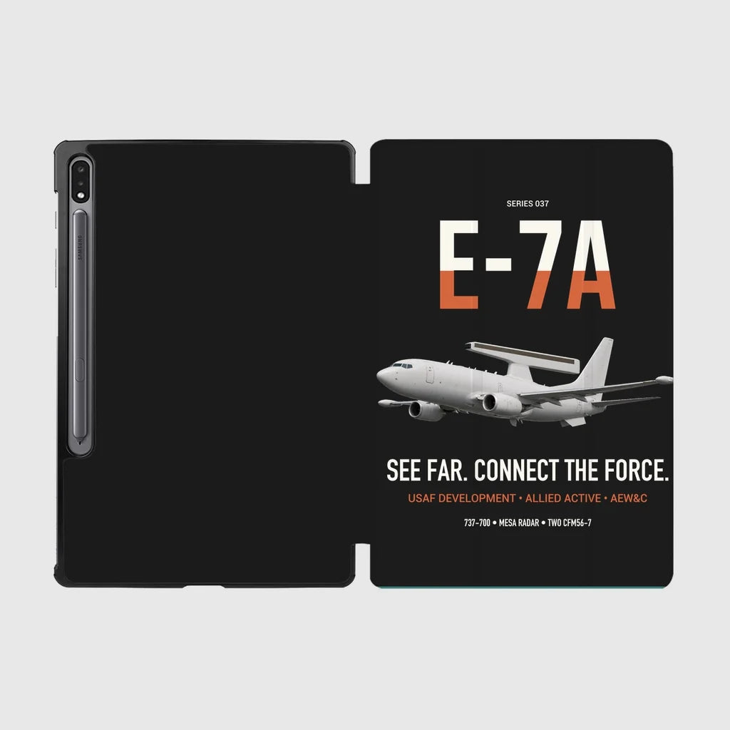 E-7A Wedgetail design on black samsung tablet tablet case