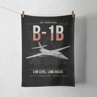 Thumbnail for B-1B Lancer design on black towel
