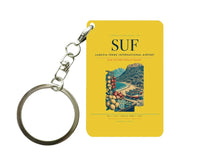 Thumbnail for Lamezia Terme International Airport (SUF) design on yellow key chain