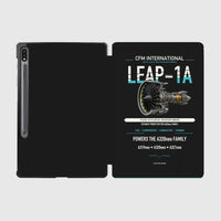 Thumbnail for CFM LEAP-1A design on black samsung tablet tablet case