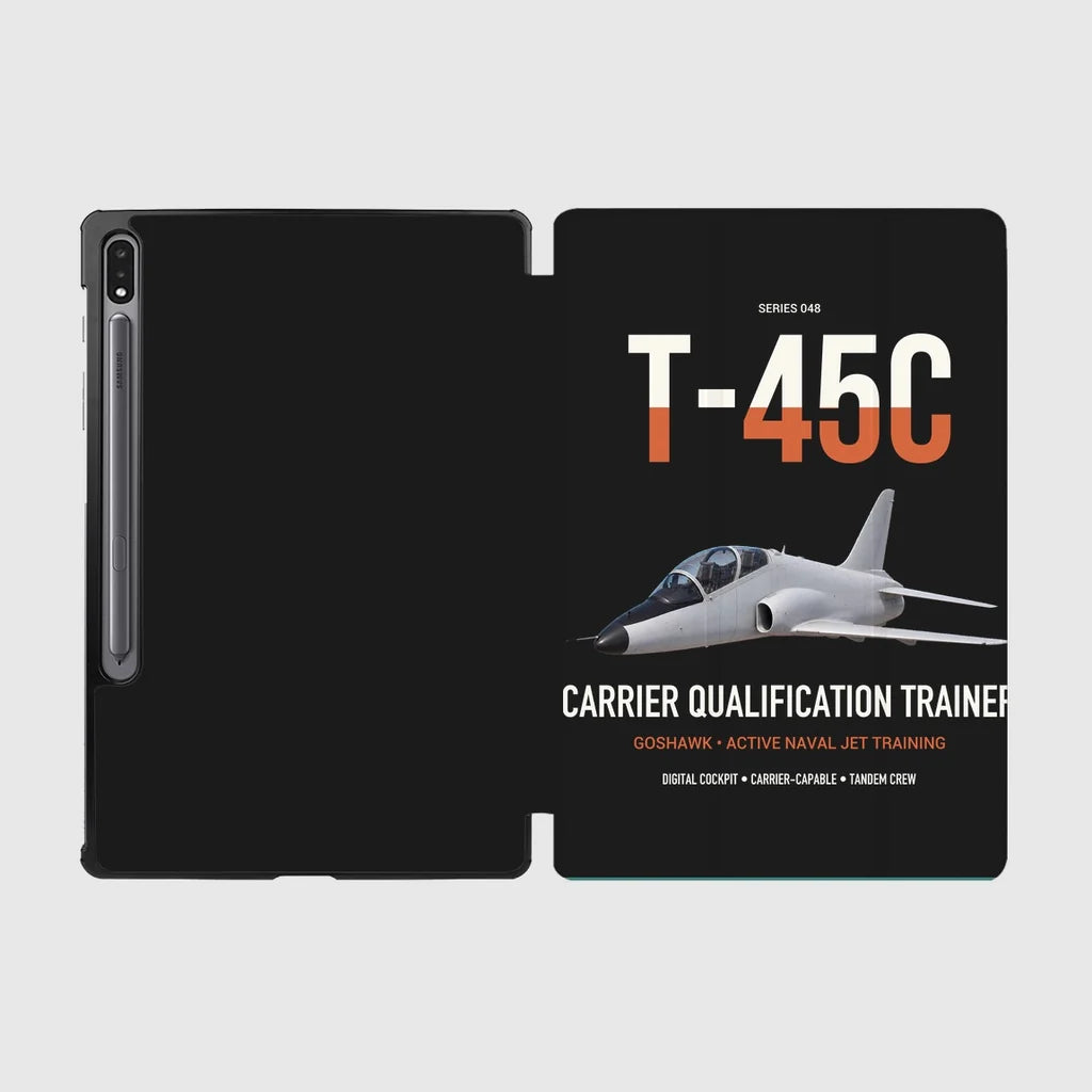 T-45C Goshawk design on black samsung tablet tablet case