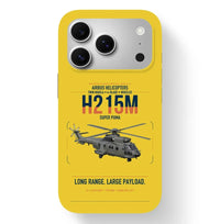 Thumbnail for Airbus H215M design on yellow magsafe iphone case, for iPhone 17 Pro