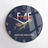 Thumbnail for F-4E Phantom II design on navy blue no frame wall clock