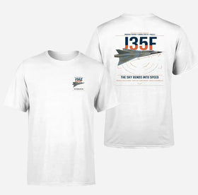 Double-Side Printing — Saab J 35F Draken Double-Side T-Shirt