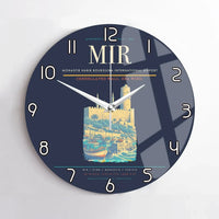 Thumbnail for Monastir Habib Bourguiba International Airport (MIR) design on navy blue no frame wall clock