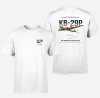 Thumbnail for KB-29P SUPERFORTRESS design on white double-side t-shirt, double-side print