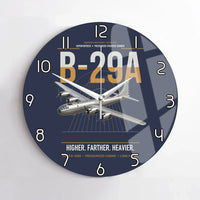 Thumbnail for B-29A Superfortress design on navy blue no frame wall clock