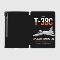 Thumbnail for T-38C Talon design on black samsung tablet tablet case