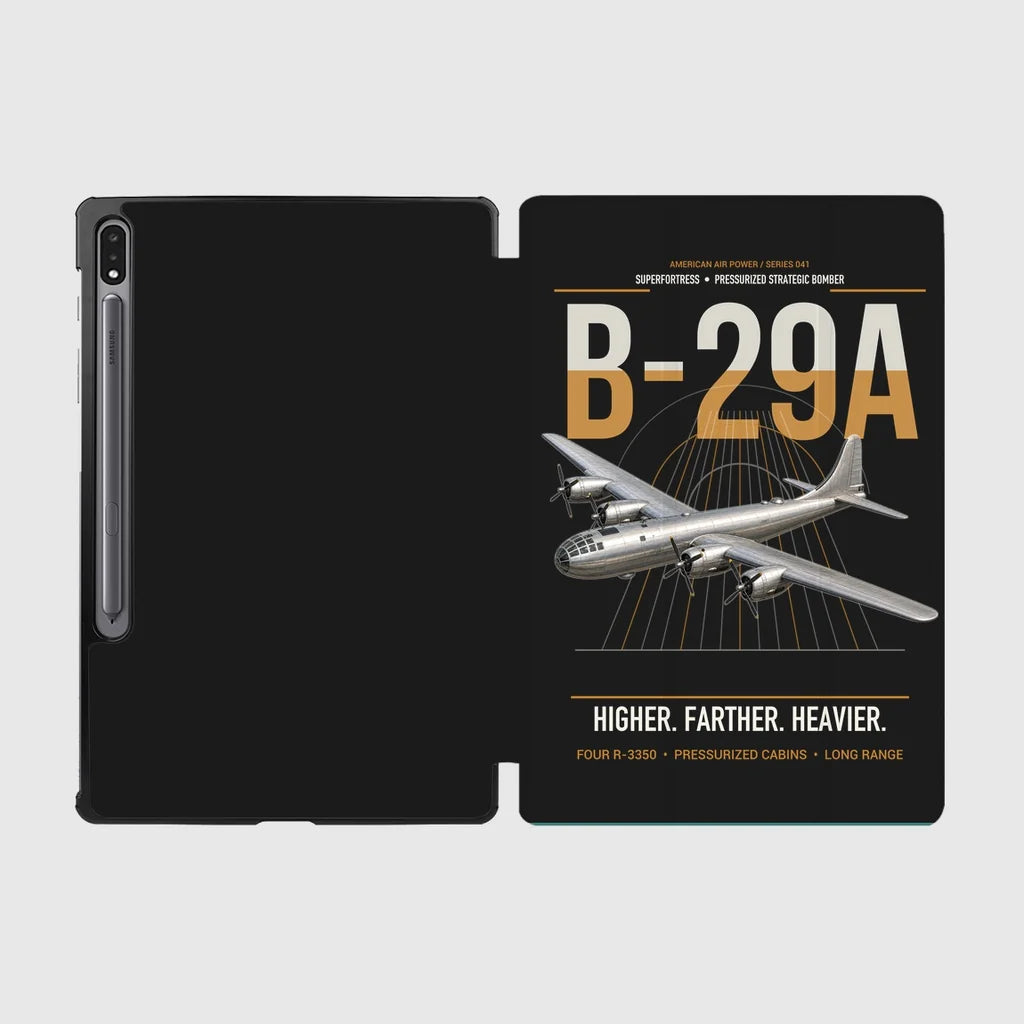 B-29A Superfortress design on black samsung tablet tablet case