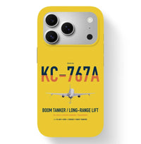 Thumbnail for Boeing KC-767A design on yellow magsafe iphone case, for iPhone 17 Pro