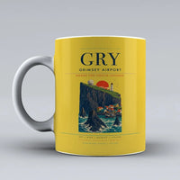 Thumbnail for Grimsey Airport GRY Mug - Yellow
