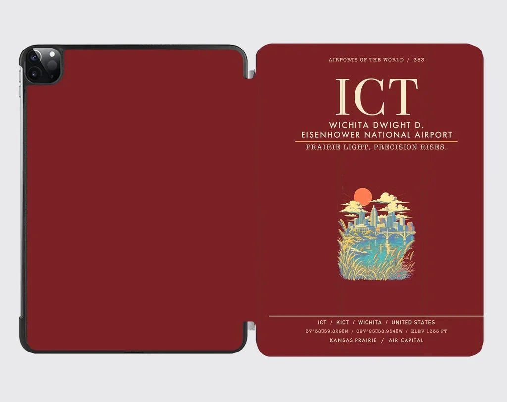 Wichita Dwight D. Eisenhower National Airport ICT - Dark Red