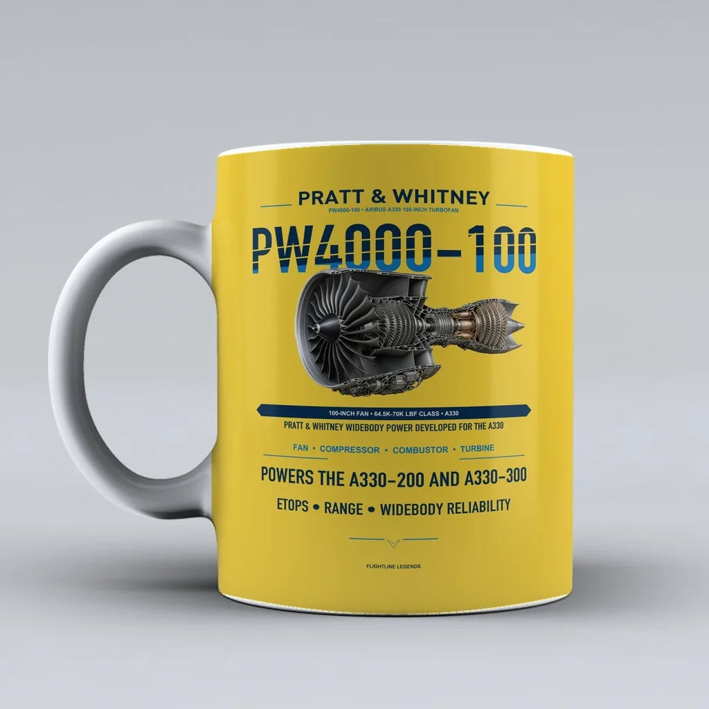 Mug design on yellow pw4000 100
