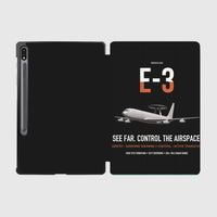 Thumbnail for E-3 Sentry AWACS design on black samsung tablet tablet case