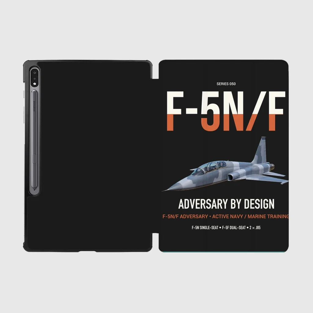 F-5N F Adversary design on black samsung tablet tablet case