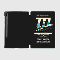 Thumbnail for Boeing 777F design on black samsung tablet tablet case