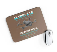 Thumbnail for Skydio X10 design on brown rectangle mouse pad