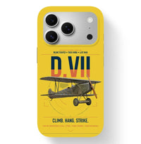 Thumbnail for Fokker D.VII design on yellow magsafe iphone case, for iPhone 17 Pro