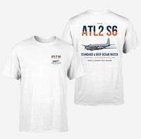 Thumbnail for Atlantique 2 Standard 6 design on white double-side t-shirt, double-side print