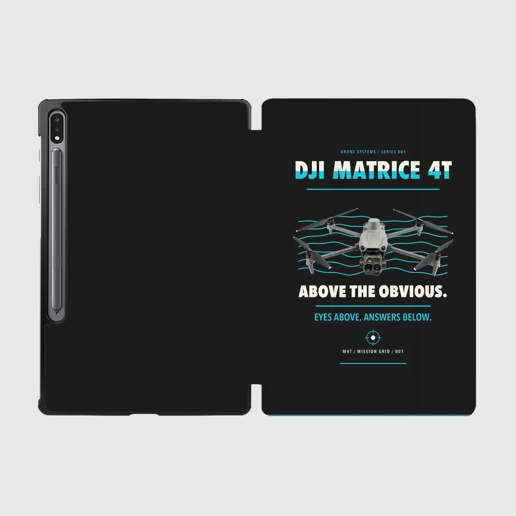 DJI Matrice 4T design on black samsung tablet tablet case