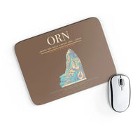 Thumbnail for Ahmed Ben Bella Airport (ORN) design on brown rectangle mouse pad