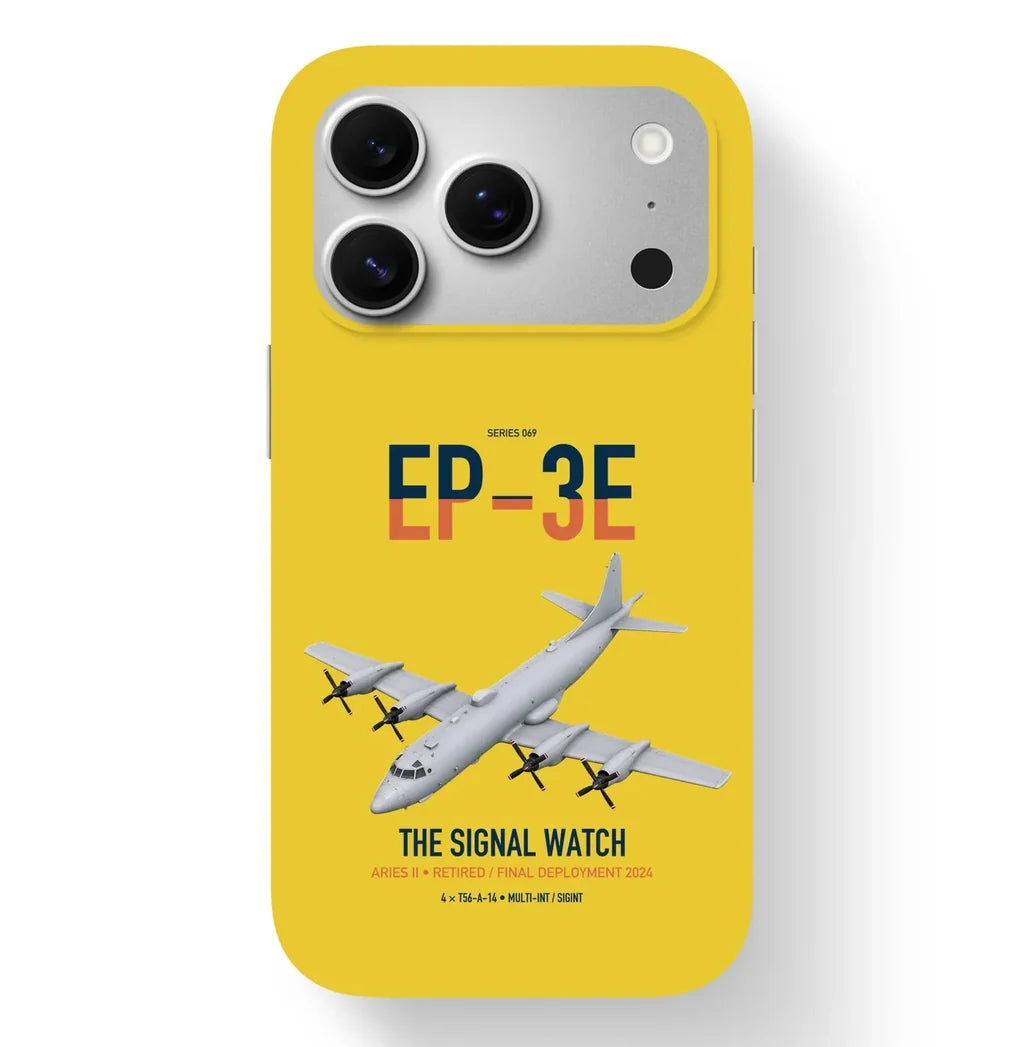 EP-3E ARIES II design on yellow magsafe iphone case, for iPhone 17 Pro