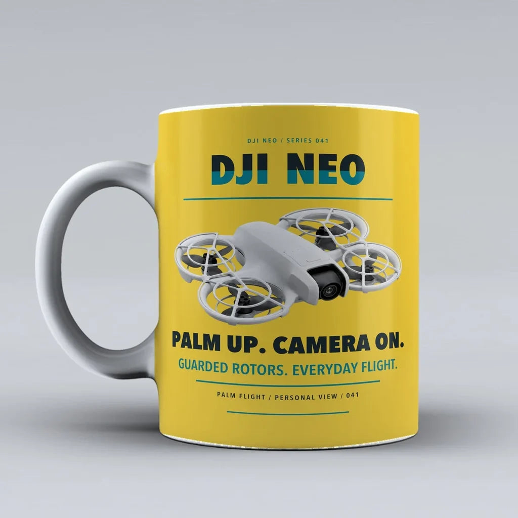 Neo Mug design on yellow dji