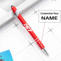 Thumbnail for Boeing 767 Flat Text touch pen - red with name