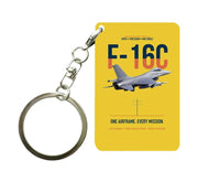 Thumbnail for F-16C FIGHTING FALCON Key Chain design on yellow key chain