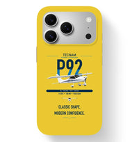 Thumbnail for Tecnam P92 Echo MkII design on yellow magsafe iphone case, for iPhone 17 Pro