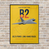 Thumbnail for Avro Vulcan B2 vertical canvas print - framed - yellow background