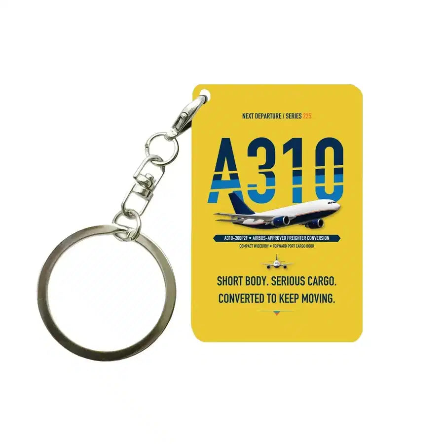 Airbus A310-200P2F Key Chain design on yellow key chain