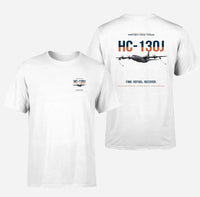 Thumbnail for HC-130J COMBAT KING II design on white double-side t-shirt, double-side print