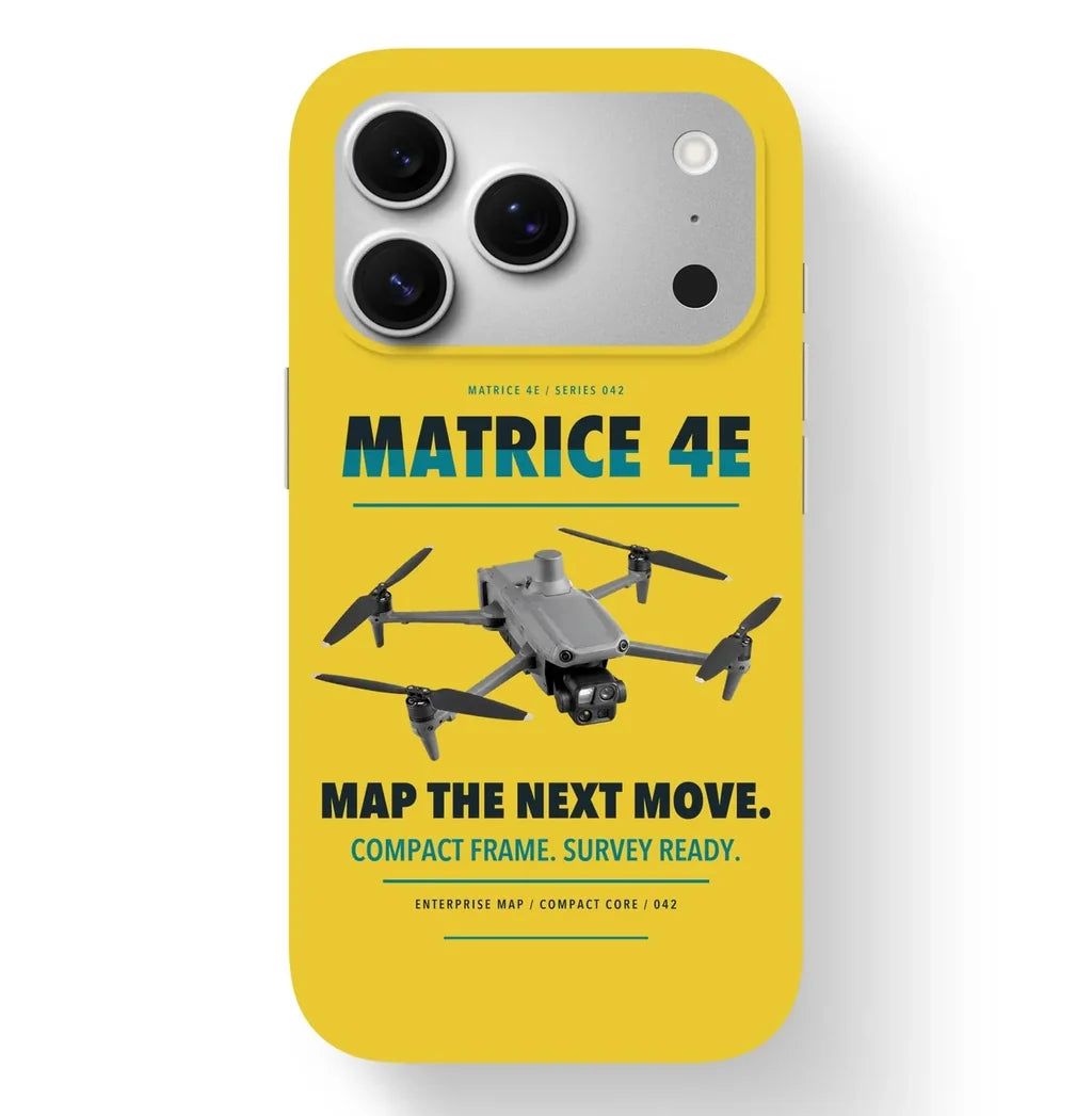 DJI Matrice 4E Case design on yellow iphone case