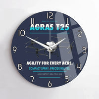 Thumbnail for DJI Agras T25 design on navy blue no frame wall clock