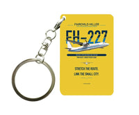 Thumbnail for Fairchild Hiller FH-227B Key Chain design on yellow key chain
